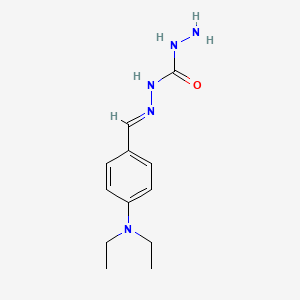 molecular formula C12H19N5O B14344452 1-amino-3-[(E)-[4-(diethylamino)phenyl]methylideneamino]urea CAS No. 93597-85-4