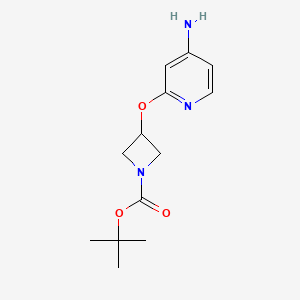 molecular formula C13H19N3O3 B1434447 叔丁基 3-((4-氨基吡啶-2-基)氧基)氮杂环丁-1-羧酸盐 CAS No. 1955522-72-1