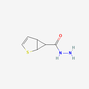 molecular formula C6H8N2OS B14344485 2-Thiabicyclo[3.1.0]hex-3-ene-6-carbohydrazide CAS No. 99418-03-8