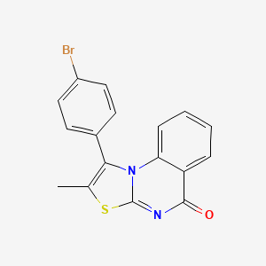 1-(4-Bromophenyl)-2-methyl-[1,3]thiazolo[3,2-a]quinazolin-5-one