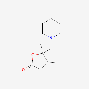 4,5-Dimethyl-5-[(piperidin-1-yl)methyl]furan-2(5H)-one