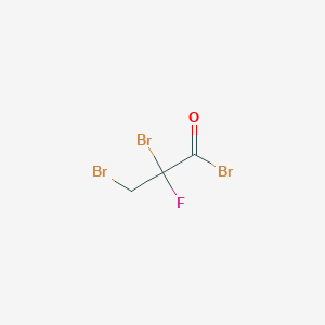 molecular formula C3H2Br3FO B14344538 Propanoyl bromide, 2,3-dibromo-2-fluoro- CAS No. 96625-73-9