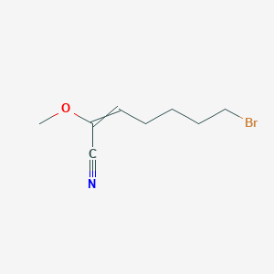 7-Bromo-2-methoxyhept-2-enenitrile