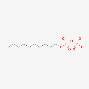 molecular formula C10H21O7P2-3 B14344615 [Decoxy(oxido)phosphoryl] phosphate CAS No. 105697-61-8