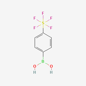 molecular formula C6H6BF5O2S B1434462 4-(二羟基硼基)五氟硫(VI) CAS No. 871507-70-9