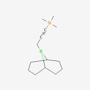 molecular formula C14H25BSi B14344644 [3-(9-Borabicyclo[3.3.1]nonan-9-yl)prop-1-yn-1-yl](trimethyl)silane CAS No. 96413-63-7