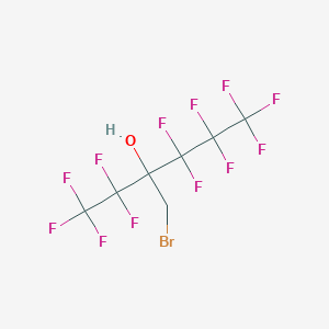 molecular formula C7H3BrF12O B14344645 3-(Bromomethyl)-1,1,1,2,2,4,4,5,5,6,6,6-dodecafluorohexan-3-ol CAS No. 93417-72-2