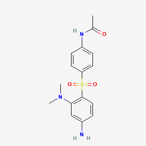 molecular formula C16H19N3O3S B14344648 N-[4-[[4-Amino-2-(dimethylamino)phenyl]sulfonyl]phenyl]acetamide CAS No. 101513-61-5