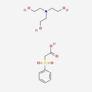 (Phenylsulfonyl)acetic acid triethanolamine