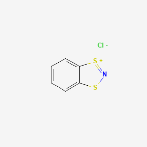 molecular formula C6H4ClNS2 B14344660 1,3,2-Benzodithiazol-1-ium chloride CAS No. 91934-41-7