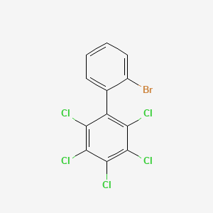 molecular formula C12H4BrCl5 B14344667 1,1'-Biphenyl, bromopentachloro- CAS No. 104549-47-5