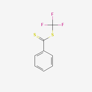 molecular formula C8H5F3S2 B14344681 Trifluoromethyl benzenecarbodithioate CAS No. 105501-63-1