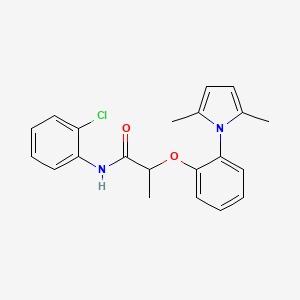 N-(Chlorophenyl)-2-(2-(2,5-dimethyl-1H-pyrrol-1-yl)phenoxy)propanamide