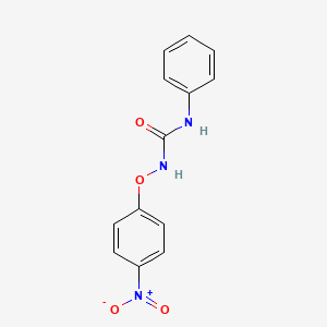 molecular formula C13H11N3O4 B14344688 N-(4-Nitrophenoxy)-N'-phenylurea CAS No. 95760-84-2