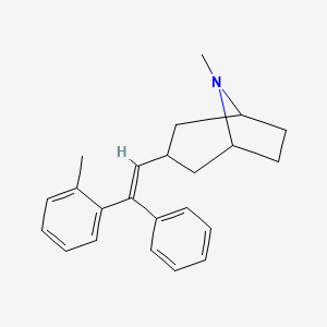 8-Methyl-3-((E)-2-(2-methylphenyl)-2-phenylethenyl)-8-azabicyclo(3.2.1)octane