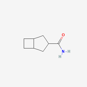 molecular formula C8H13NO B14344749 Bicyclo[3.2.0]heptane-3-carboxamide CAS No. 99709-25-8