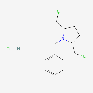 molecular formula C13H18Cl3N B14344826 1-Benzyl-2,5-bis(chloromethyl)pyrrolidine hydrochloride 