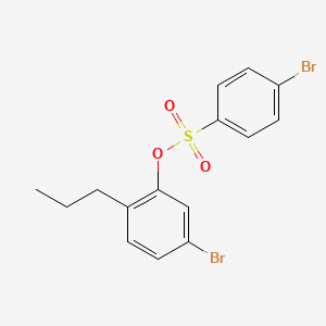 5-Bromo-2-propylphenyl 4-bromobenzenesulfonate