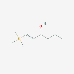 molecular formula C9H20OSi B14344841 1-(Trimethylsilyl)hex-1-en-3-ol CAS No. 105487-41-0