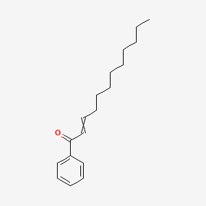 molecular formula C18H26O B14344842 1-Phenyldodec-2-en-1-one CAS No. 100696-90-0