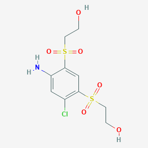 2,2'-[(4-Amino-6-chloro-1,3-phenylene)disulfonyl]di(ethan-1-ol)