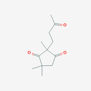 2,4,4-Trimethyl-2-(3-oxobutyl)cyclopentane-1,3-dione