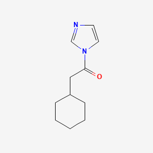 molecular formula C11H16N2O B14344924 1H-Imidazole, 1-(cyclohexylacetyl)- CAS No. 93383-50-7