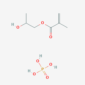 molecular formula C7H15O7P B14344957 2-Hydroxypropyl 2-methylprop-2-enoate;phosphoric acid CAS No. 93615-83-9