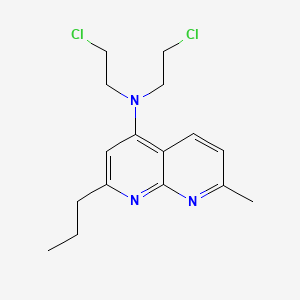 N,N-bis(2-chloroethyl)-7-methyl-2-propyl-1,8-naphthyridin-4-amine