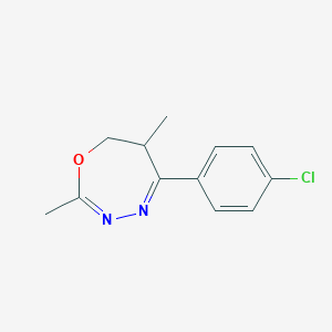 5-(4-Chlorophenyl)-2,6-dimethyl-6,7-dihydro-1,3,4-oxadiazepine