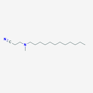 3-[Dodecyl(methyl)amino]propanenitrile