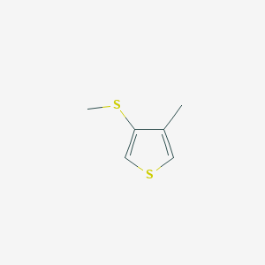 molecular formula C6H8S2 B14344983 3-Methyl-4-(methylsulfanyl)thiophene CAS No. 97187-73-0