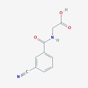 molecular formula C10H8N2O3 B14345024 N-(3-Cyanobenzoyl)glycine CAS No. 99290-63-8