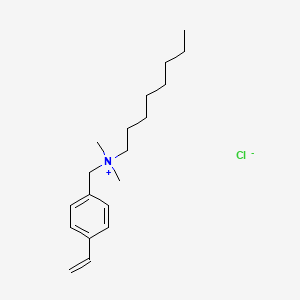 molecular formula C19H32ClN B14345052 Benzenemethanaminium, 4-ethenyl-N,N-dimethyl-N-octyl-, chloride CAS No. 98473-87-1