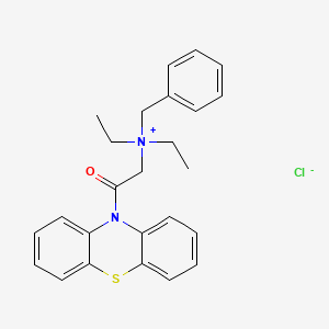 Benzyldiethyl(((10-phenothiazinyl)carbonyl)methyl)ammonium chloride