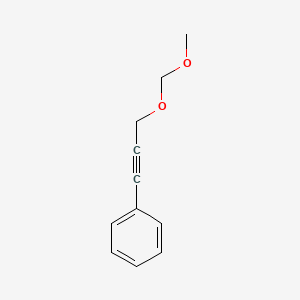 molecular formula C11H12O2 B14345114 Benzene, [3-(methoxymethoxy)-1-propynyl]- CAS No. 104620-64-6