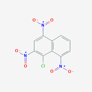 molecular formula C10H4ClN3O6 B14345124 1-Chloro-2,4,8-trinitronaphthalene CAS No. 103037-49-6