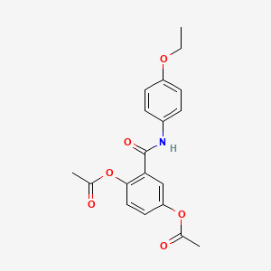 Benzamide, 2,5-bis(acetyloxy)-n-(4-ethoxyphenyl)-