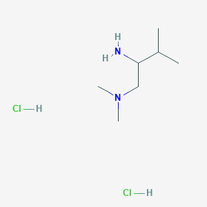 molecular formula C7H20Cl2N2 B1434519 (2-氨基-3-甲基丁基)二甲胺二盐酸盐 CAS No. 403712-70-9