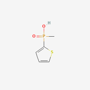 molecular formula C5H7O2PS B14345202 Methyl(thiophen-2-yl)phosphinic acid CAS No. 93973-57-0