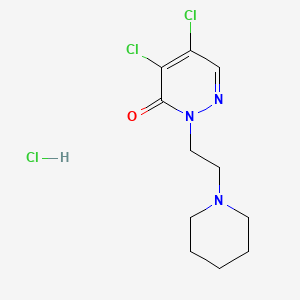 3(2H)-Pyridazinone, 4,5-dichloro-2-(2-(1-piperidinyl)ethyl)-, monohydrochloride