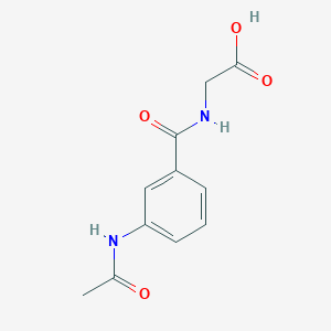 N-(3-Acetamidobenzoyl)glycine