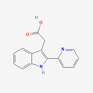 [2-(Pyridin-2-yl)-1h-indol-3-yl]acetic acid