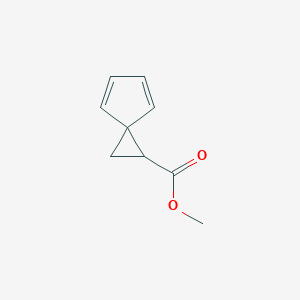 molecular formula C9H10O2 B14345275 Methyl spiro[2.4]hepta-4,6-diene-1-carboxylate CAS No. 97580-83-1