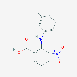 molecular formula C14H12N2O4 B14345292 Benzoic acid, 2-[(3-methylphenyl)amino]-3-nitro- CAS No. 103942-95-6