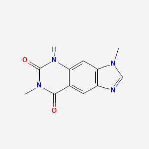 molecular formula C11H10N4O2 B14345312 3,7-Dimethyl-3H-imidazo[4,5-g]quinazoline-6,8(5H,7H)-dione CAS No. 93355-95-4