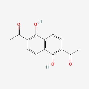 1,1'-(1,5-Dihydroxynaphthalene-2,6-diyl)di(ethan-1-one)