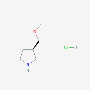 molecular formula C6H14ClNO B1434533 (R)-3-(Methoxymethyl)pyrrolidine hydrochloride CAS No. 955400-18-7