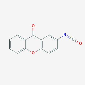 molecular formula C14H7NO3 B14345337 2-Isocyanato-9H-xanthen-9-one CAS No. 91000-55-4