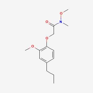 N,O-Dimethyl-2-(2-methoxy-4-propylphenoxy)acetohydroxamic acid